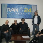 Ennio Rega con Graziano Accinni a Rai News